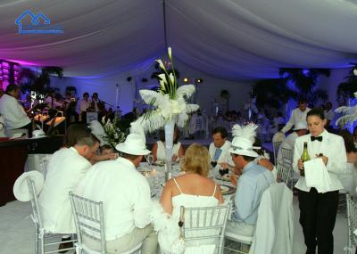 Tenda de evento de marcação Tenda de festa de alumínio à prova d'água com paredes laterais Tendas de festa personalizadas