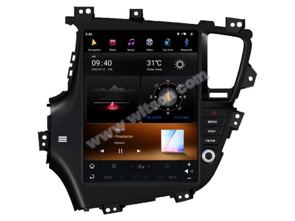 12.1 Screen Tesla Vertical Android Screen For Kia K5 Optima 2011-2021 Car Multimedia Stereo