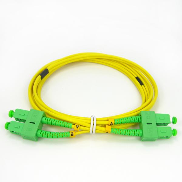 SC UPC / APC Duplex 3mm Single Mode Fiber Patch Cord Optical Fiber Cable FTTA