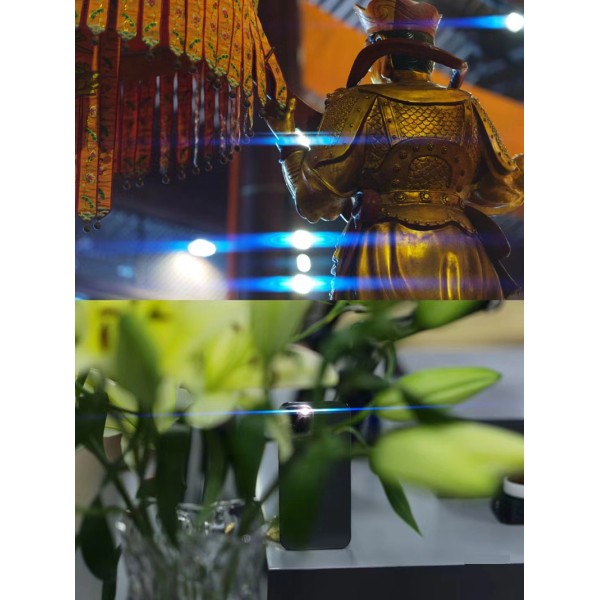 Resin Glass Special Effect Lens Filter Waterproof Oil Proof Blue Streak Filter With Nano Coating