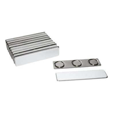 Kellin Magnetics Name Badges Heavy Duty Magnetic Name Tag ID Badge Holder Strong 3 Magnets Fastener with Adhesive