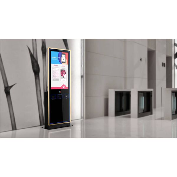 Custom Self Service Banking Kiosk 43 Inch IR / SAW / Capacitive Touch Screen
