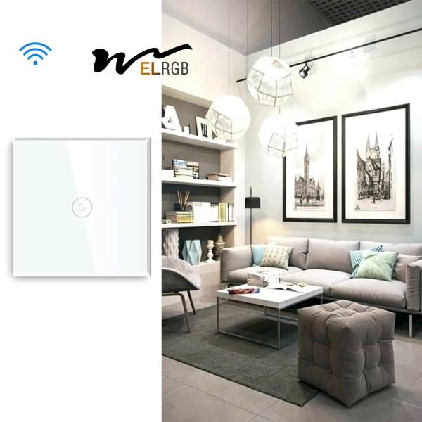 Interruptor de luz de parede Wifi 250V LED Light Peças sobressalentes 3 Gang Smart Light Switch