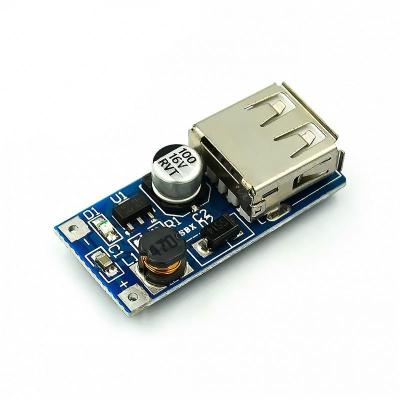 Módulo de fonte de alimentação elevador de carregamento da placa de circuito do conversor do impulso de 0.9V-5V 600mA DC-DC