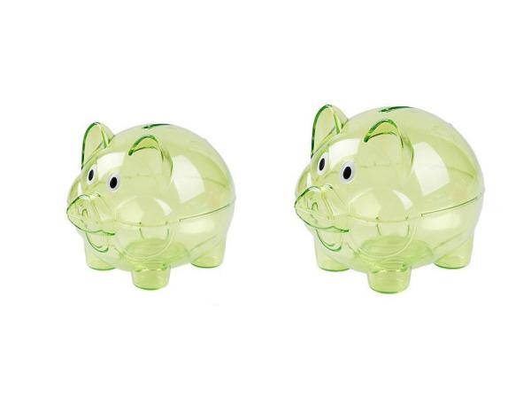 Clear Money Safe Piggy Bank , Colorful Childrens Money Boxes Piggy Banks