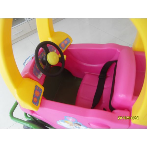95L Children / Kids Shopping Carts With Rear Basket / 4 Swivel Flat Caster SGS CE