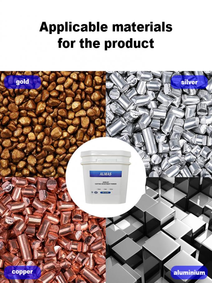 Jewelry Casting Investment Gypsum Powder Special for Gold Casting 22.5KG Bucket Packed Casting Plaster Powder