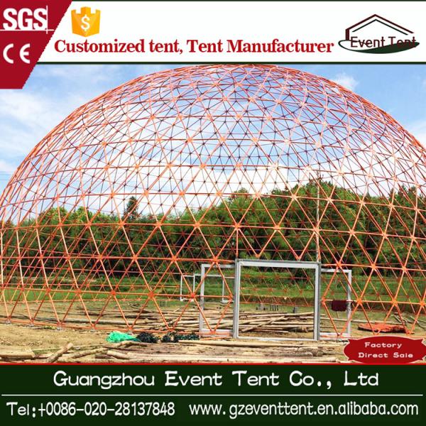 Diameter 25 M Big Colorful Circus Geodesic Dome Tent For Wedding Party