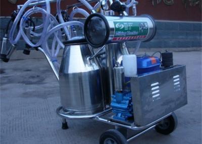 Máquina de ordenha da vaca da cubeta do dobro do motor diesel com motor elétrico/pulsador