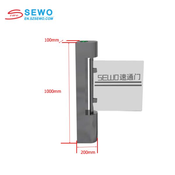 Tourniquet de contrôle d'accès SEWO-B4A-100 avec lecteur de carte RFID, moteur 24V DC