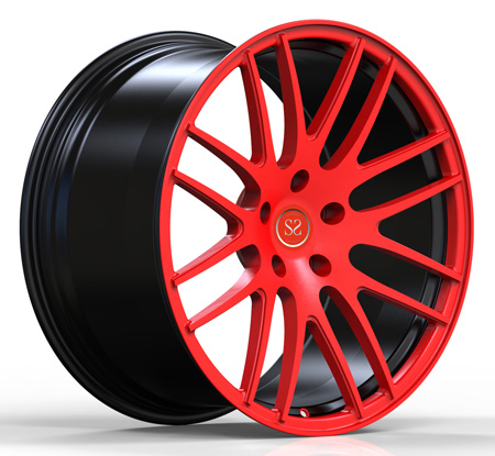 Custom Black Wheels Forged Rims Monoblock 21inch Staggered For BMW Mercedes Concave