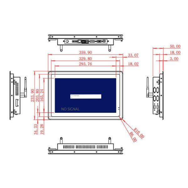 13.3-Inch Non-OS Monitor for Retail Terminals and Public Displays
