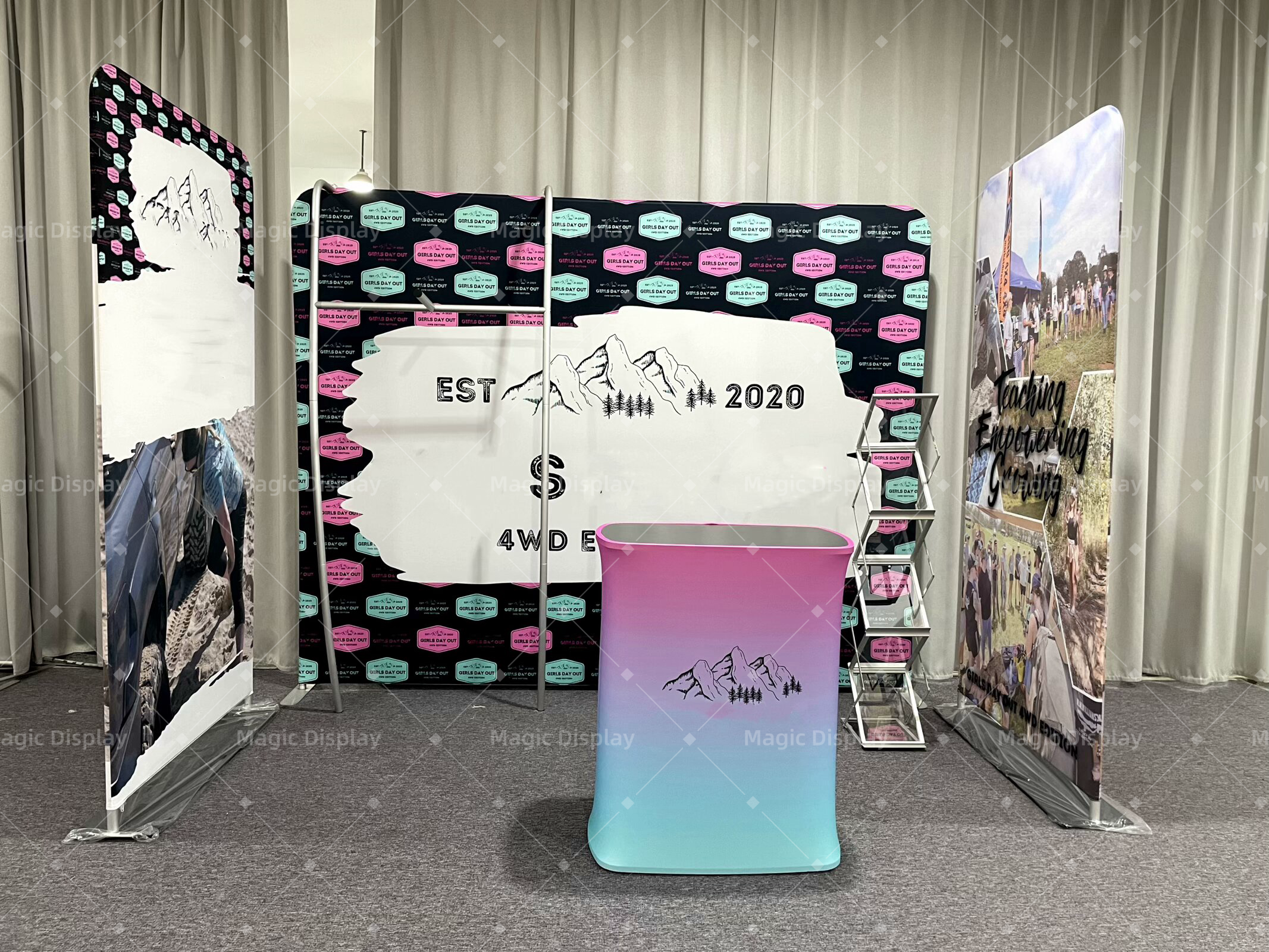 3x3m Trade Show Booth Portable Fabric Display Set For Events