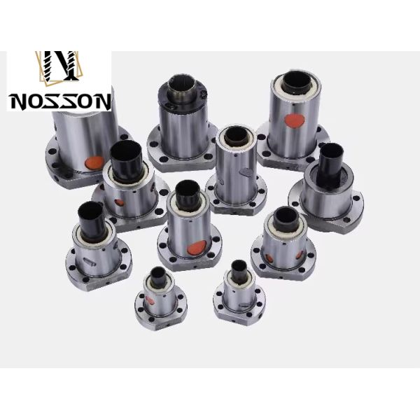 Polishing High Precision Left Hand Thread Ball Screw With Flange Single Ball Nut For CNC Linear Guide Module Chrome Plated
