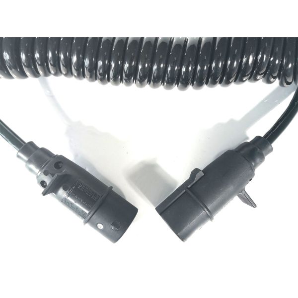 Automotive 24V Trailer Cable Nylon Plug High Tension RV Blade Molded