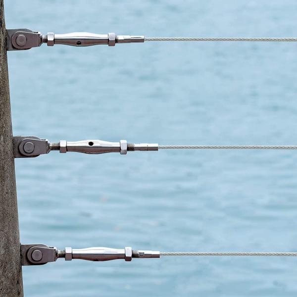 Steel Core Cable Railing 300ft T316 Stainless Steel Cable 1/8 7x7 Strands Wire Rope For Deck Railing Kit Hardware