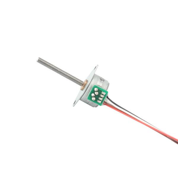 Micro motor deslizante SM1519 do eixo longo de alta resolução do parafuso do motor deslizante 15mm de ímã permanente