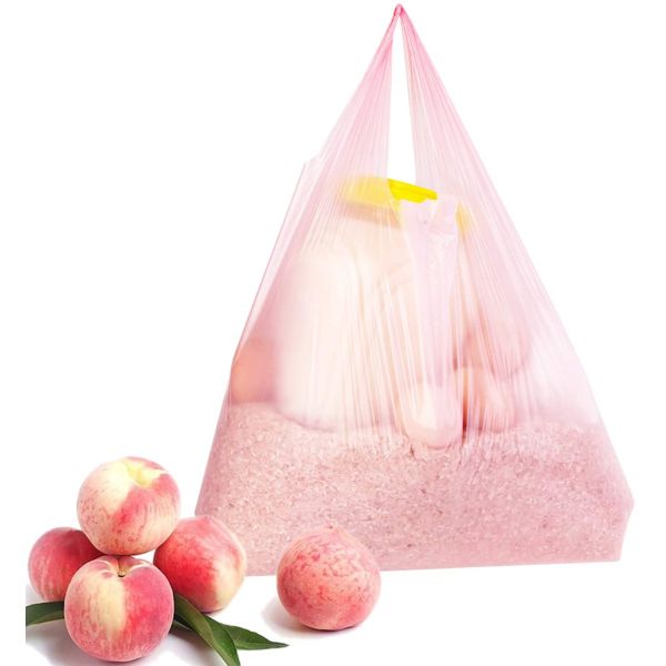 25μM PLA PBAT Biodegradable T Shirt Bag With Handles