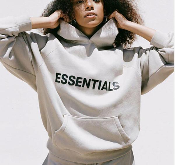 Double Hats French Terry Pullover Sweater Hoodies Women'S Hip Hop Essential Style Same