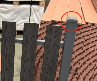 WPC Balcony Waterproof Outdoor Floor End Covering WPC Composite Deck Board End Skirting Decking WPC Deck End