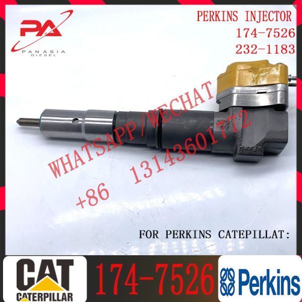 Inyector de combustible para motor diésel, accesorios para excavadora, piezas de Motor diésel 1747526 174-7526 para C-A-Terpillar C-A-T 3412E 651E 657