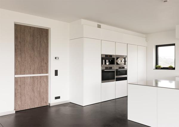 MDF Painting Surface Single Swing Door , Customized Size Interior Wood Doors