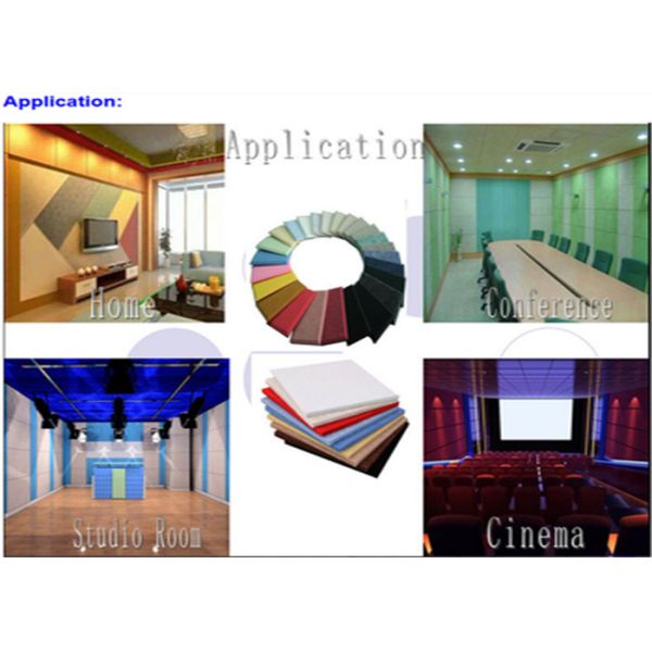 панели творческого полиэстера 18mm DIY акустические чувствовали Eco дружелюбное