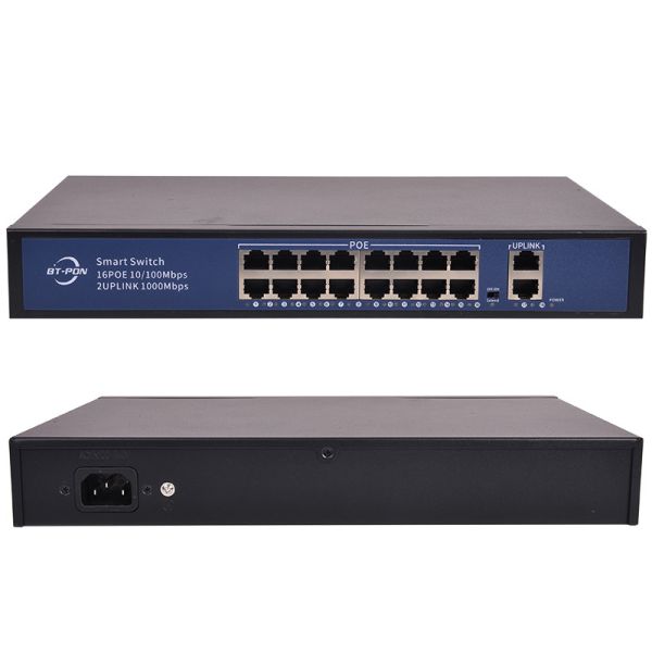 Переключатель сети V2.0 IEEE 802.3af/At 150w 16 гаван Poe