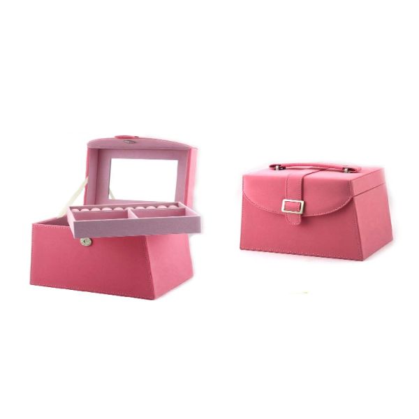 Crocodile Grain Leather Empty Jewelry Gift Boxes PU Imitation Leather With Tray