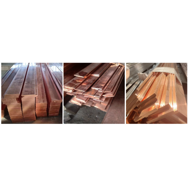T3 Copper Busbar 99.995% Pure Copper Flat Conductive Copper Bar with 1–12mm Thickness for Heat Dissipation