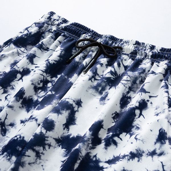Thin Wide Speed Dry Surfer Swim Trunks Tie Dye Beach Pants For Men