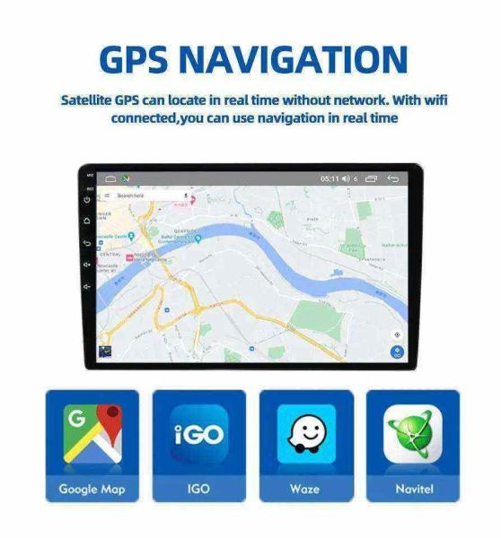 Build-in 2DIN Car Radio 10.1 Inch Touch Screen Video Autoradio GPS Navigation WIFI BT