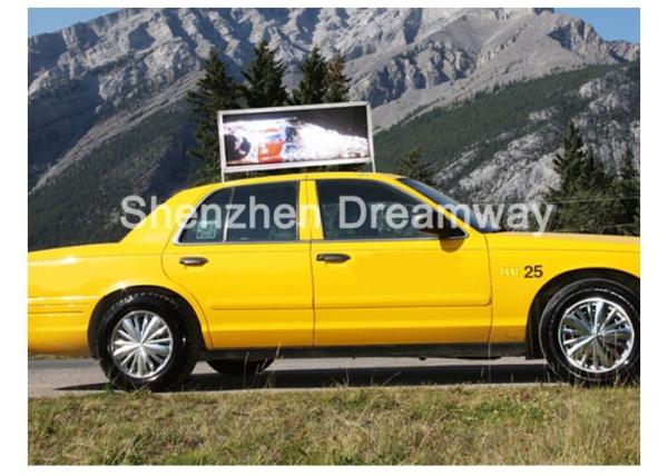 P5 RGB SMD 3528 Outdoor Taxi LED Display Double Side Advertising For GIF SWF Animation