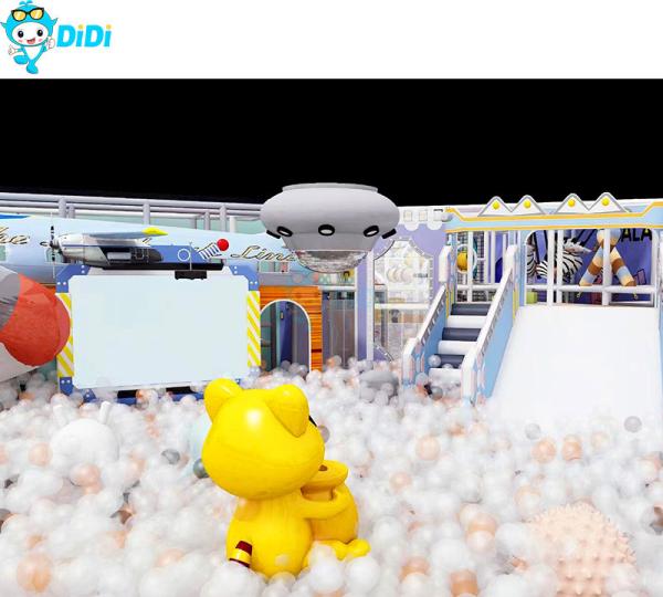 Customizable Space Themed Indoor Playground Soft Play Maze With Slides