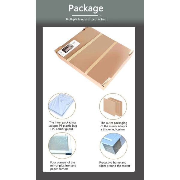 Гостиница Домашнее ванное декорация светодиодные освещенные трехцветные огни водонепроницаемое зеркало