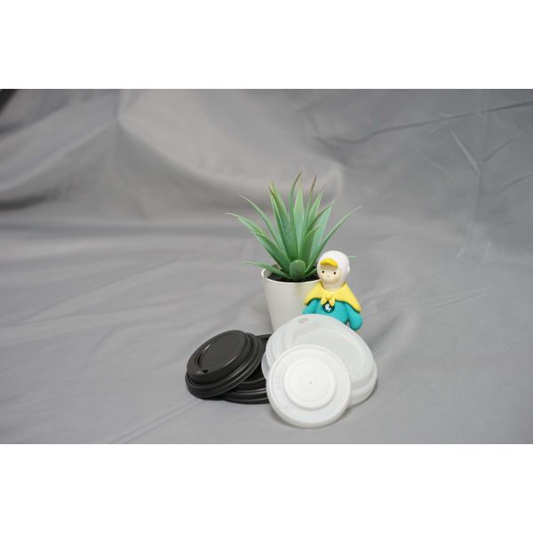 58mm CPLA White Disposable Plastic Lids Takeaway