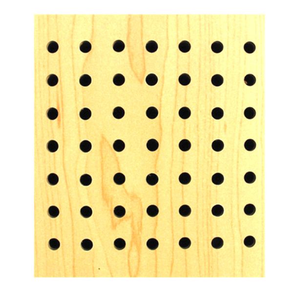 Music Room Perforated Wood Acoustic Panels Sound Absorption Polyester Fiber Wall