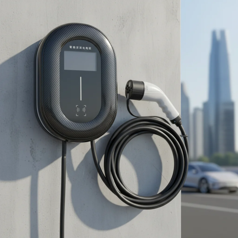 22kW Electric Car Charger with 4.3 Inch LCD Display and Type1/Type2/GBT Interface Wallbox Charging Station