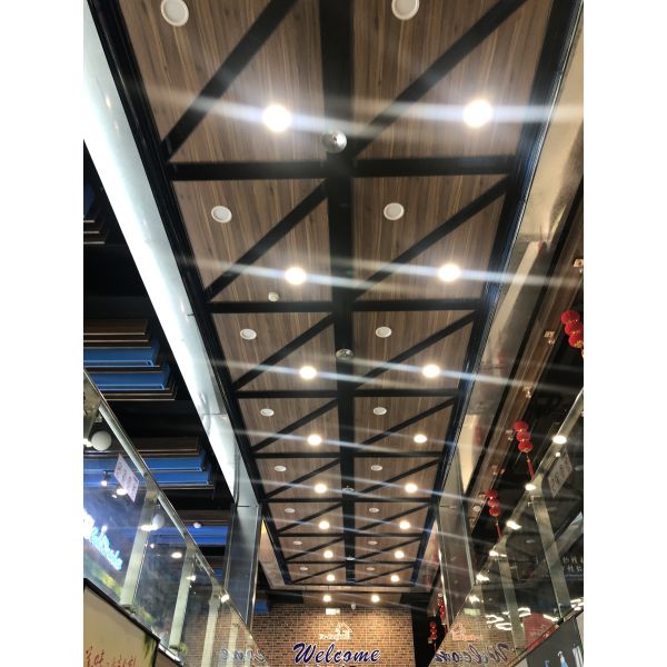 Perforated Acoustic Metal Ceiling Tiles Powder Coated Triangular For Convention Center