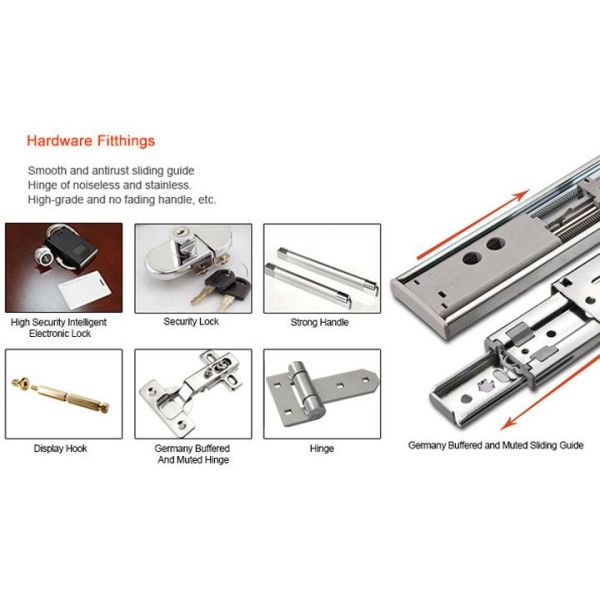 European Style Fully White Jewelry Store Showcase / Jewellery Display Cabinet