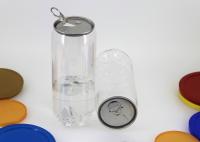 Latas de plástico transparente de alumínio para suco frio de bebidas