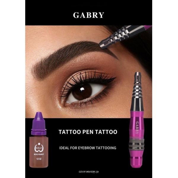 Babry Permanent Makeup Tattoo Machine Kit for Eyebrows Eyeliner Lips Tattoo Factory OEM