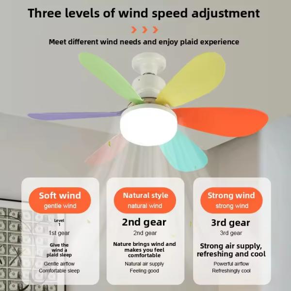 High Energy Efficiency LED Fan Ceiling Light with Not Specified