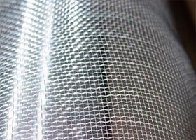 Flexible Blue Aluminium Woven Mesh / Aluminium Fly Screen Mesh Roll
