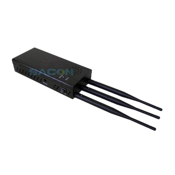 Portable 10W High Power Signal Jammer with 8000mAh Battery and Omni-Directional Antenna for Car Remote Blocking