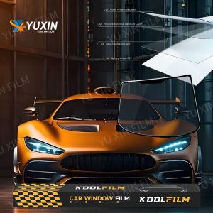 Film pour vitres de voiture nano-céramique haute définition, couleur foncée, protection de l'intimité, 60 pouces x 100 pieds