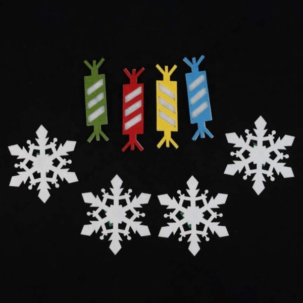 Wall Hanging Felt Christmas Tree Decoration , DIY Christmas Tree Sets With Ornaments