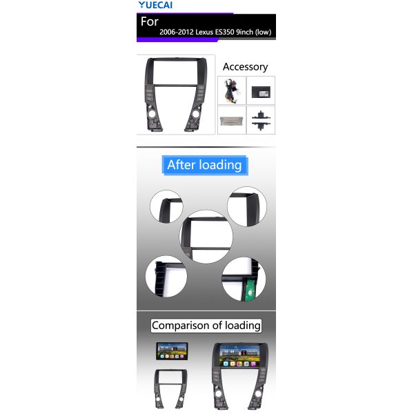 9 дюймовый Lexus Android Head Unit для 2006-2012 ES350 HANDSFREE