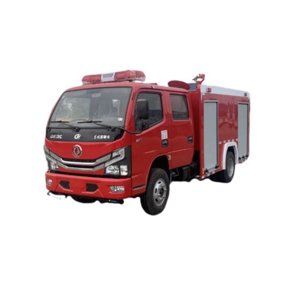 Mini Petit Dongfeng 2 Tonnes Capacité 2+3 Hommes Hauteur de Jet 40m Vitesse Maximale 100km/h Camion de Pompier Citerne