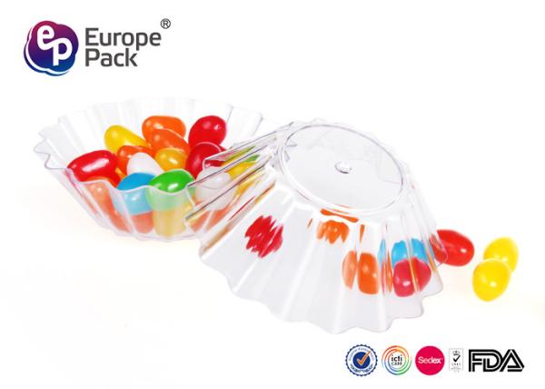 Food Grade Clear Plastic Bowls Disposable Dessert Dishes 42ml